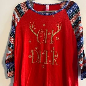 Christmas 3/4 Sleeve